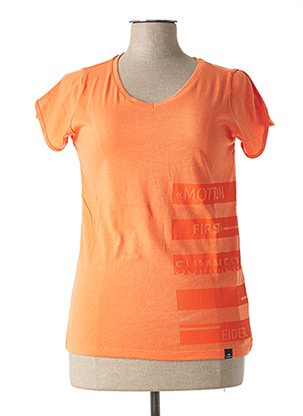 T-shirt manches courtes orange EIDER pour femme