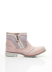 boots femme rose