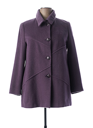 Manteau court violet FASHION pour femme