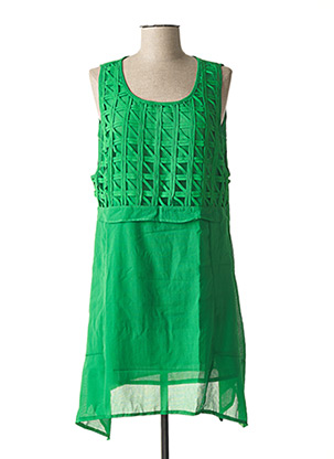 Robe mi-longue vert VIRGINIE & MOI pour femme