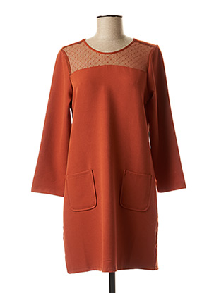 Robe courte orange AKOZ pour femme