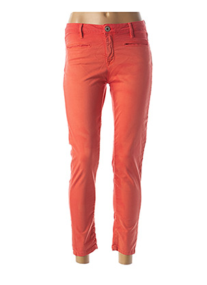Pantalon casual orange DENIM STUDIO pour femme
