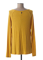T-shirt manches longues jaune PAKO LITTO pour femme seconde vue