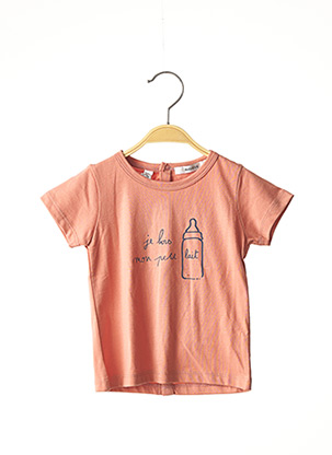 T-shirt manches courtes marron MARESE pour enfant