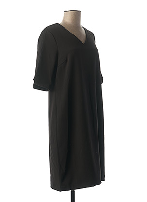Robe mi-longue noir FELINO pour femme