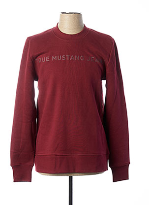 Sweat-shirt rouge MUSTANG pour homme