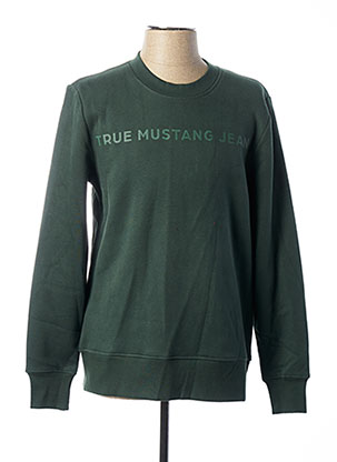 Sweat-shirt vert MUSTANG pour homme