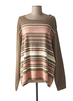 Pull col rond beige DIANE LAURY pour femme