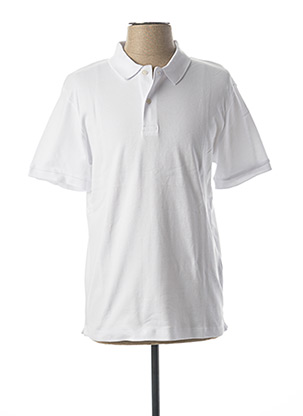 Polo manches courtes blanc SELECTED pour homme