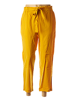 Pantalon 7/8 jaune ICHI pour femme