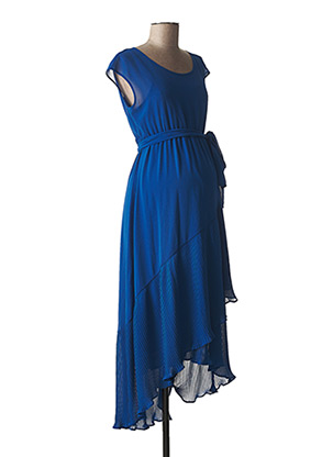 Robe longue bleu ATTESA pour femme