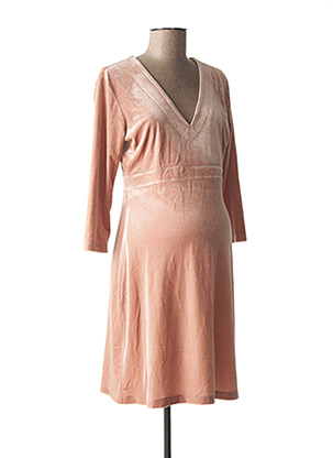 Robe maternité rose FRAGILE pour femme