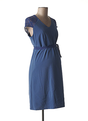 Robe maternité bleu NINA BELLY pour femme