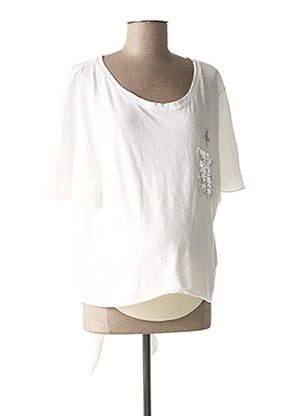 T-shirt blanc MENONOVE pour femme
