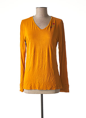T-shirt manches longues jaune DENIM &DRESS pour femme