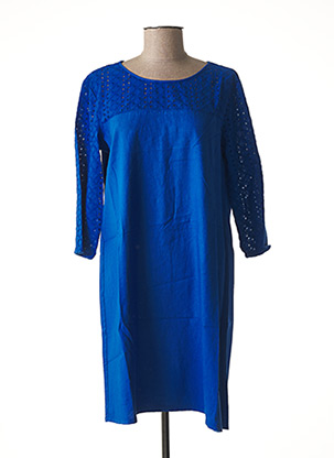 Robe mi-longue bleu DENIM &DRESS pour femme