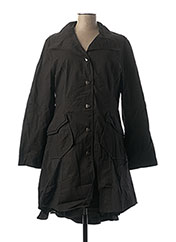 Manteau long noir L33 pour femme seconde vue