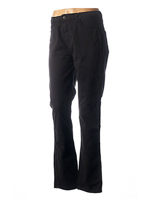 Pantalon droit noir KANOPE pour femme