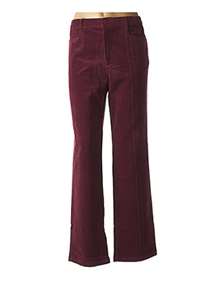 Pantalon droit violet NEW MAN pour femme