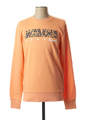 Sweat-shirt orange JACK & JONES pour homme