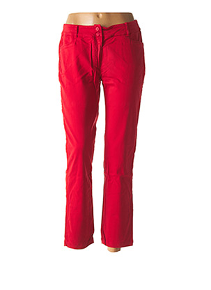 Pantalon 7/8 rouge AVENTURES DES TOILES pour femme