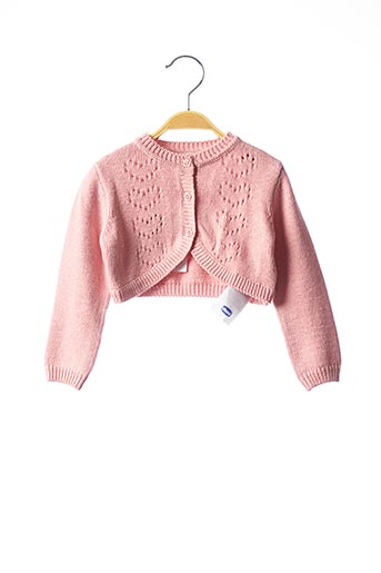 Gilet manches longues rose CHICCO pour fille