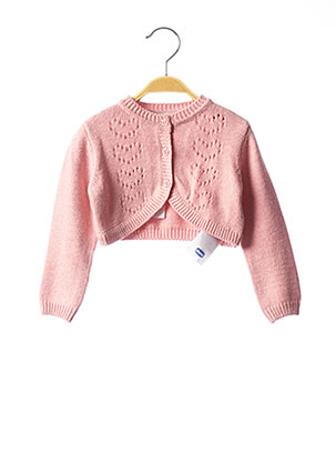 Gilet manches longues rose CHICCO pour fille