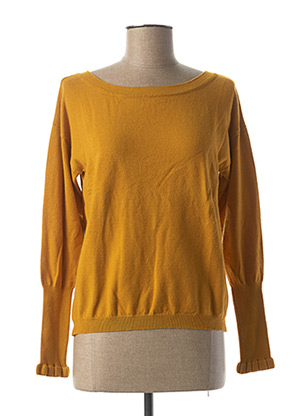 Pull col rond jaune CHARLIOR pour femme