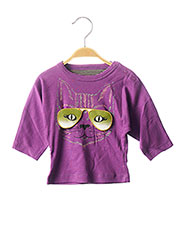 T-shirt manches longues violet MILK ON THE ROCKS pour fille seconde vue