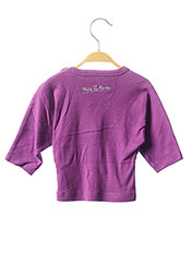 T-shirt manches longues violet MILK ON THE ROCKS pour fille seconde vue