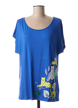 T-shirt bleu ZAS-K pour femme