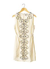 Robe Mi-longue Tissage Crêpe Beige Asos Femme - 1706927-beige0 | Modz