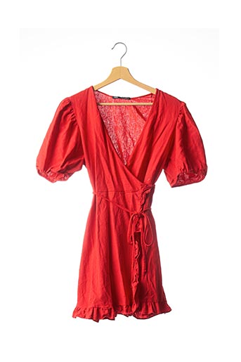 zara robe courte rouge