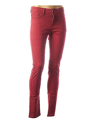 Pantalon casual rouge GEVANA pour femme