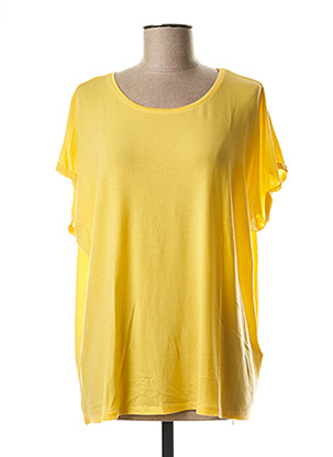 T-shirt manches courtes jaune AWARE BY VERO MODA pour femme