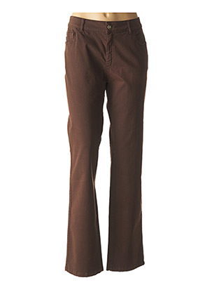 Pantalon casual marron AQUAJEANS pour femme