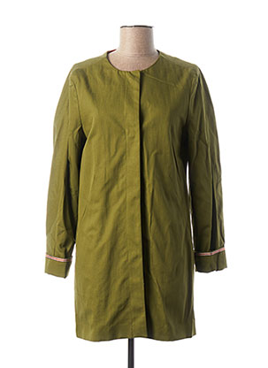 Manteau long vert TRENCH & COAT pour femme