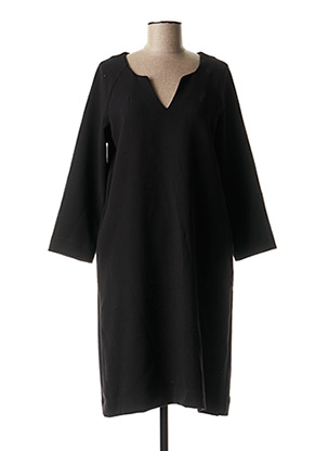 Robe mi-longue noir TOUPY pour femme
