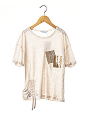 T-shirt manches courtes beige MAYORAL pour fille seconde vue