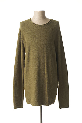 Pull col rond vert DSTREZZED pour homme