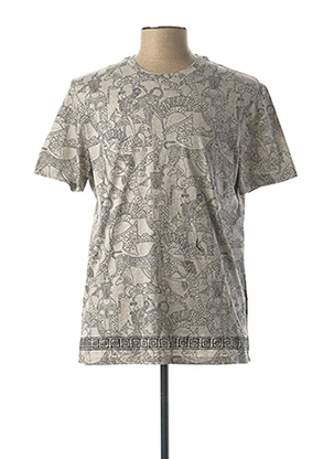 T-shirt manches courtes gris VERSACE JEANS COUTURE pour homme