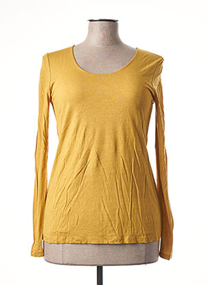 T-shirt jaune BLANC BOHEME pour femme