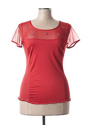 Top rouge FRALY pour femme