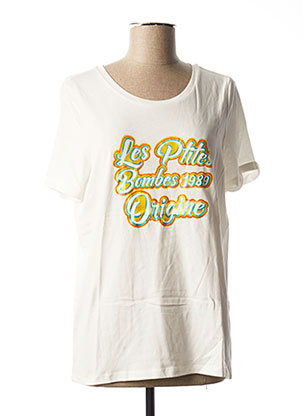 T-shirt blanc LES P'TITES BOMBES pour femme