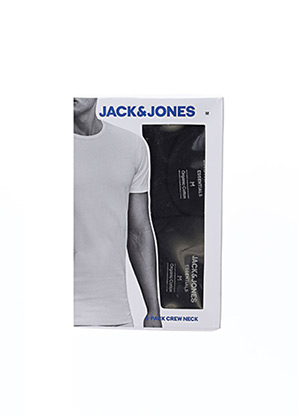 T-shirt manches courtes noir JACK & JONES pour homme