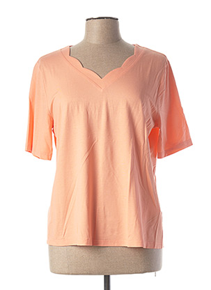 T-shirt orange FRANK WALDER pour femme