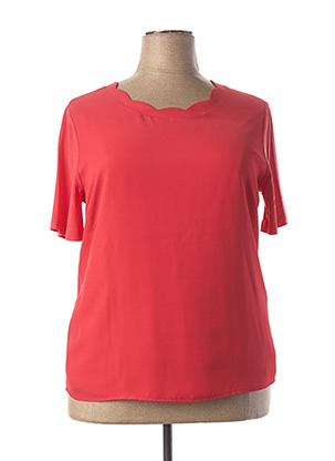 T-shirt rouge FRANK WALDER pour femme