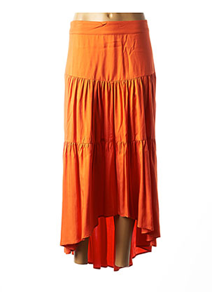 Jupe longue orange BELAIR pour femme