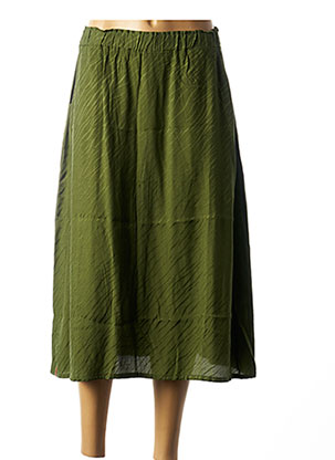 Jupe longue vert MAEVY pour femme