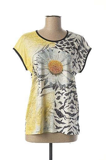 T-shirt manches courtes jaune MERI & ESCA pour femme